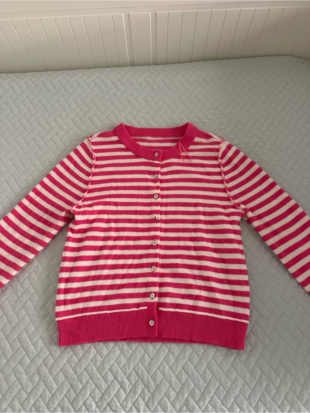 Hot Pink Striped Sweater